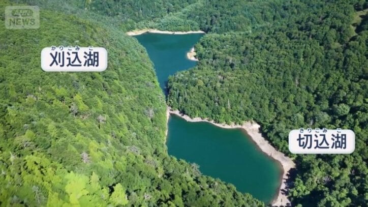 刈込湖と切込湖