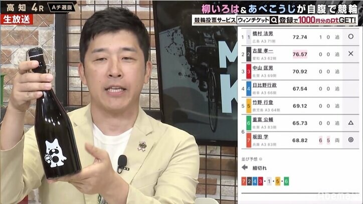 柳いろはの“男前”な買い方にあべこうじが興奮「かっこよかった」／ミッドナイト競輪