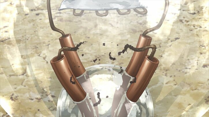 アニメ「Ｄｒ．ＳＴＯＮＥ」第21話、先行カット＆あらすじ公開 ケータイ作りに必要な耐熱素材を見つけれずにいた千空…