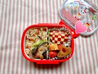 飯田圭織『娘弁当♪♪千鳥格子柄のりんご☆』