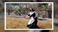 【映像】キレッキレの剣術を披露するメイド