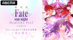 メインキャスト陣が勢揃い！特番『劇場版「Fate/stay night [Heaven's Feel]」』ABEMAで独占配信