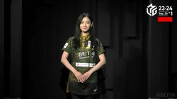 Mスタのセンターに！元乃木坂46中田花奈、デビュー戦で堂々入場「スターオーラ」／麻雀・Mリーグ