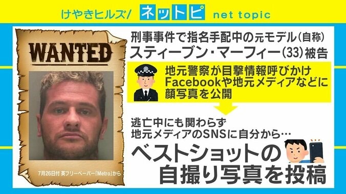 犯人自ら“ベストショット”を提供、前代未聞の逮捕劇が話題に 1枚目