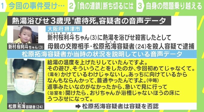 3歳児虐待死 熱湯浴びせた容疑者の音声データ公開 “不良牧師”が語る「虐待と心の傷」 2枚目