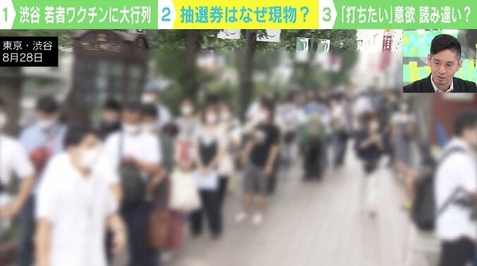 渋谷のワクチン接種会場“大行列”で「打ちたくても打てない大勢の若者が可視化された」 1枚目