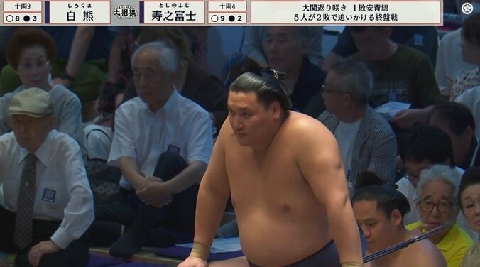 大相撲、“特等席”に大物が鎮座 とにかく映える衣装で“即バレ”状態「今日は別の席で」 2枚目