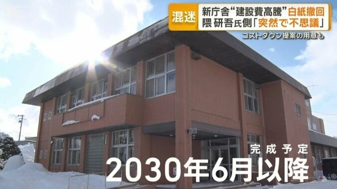 新庁舎完成予定は2030年6月以降