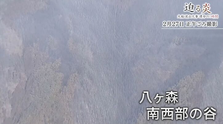 八ヶ森 南西部の谷