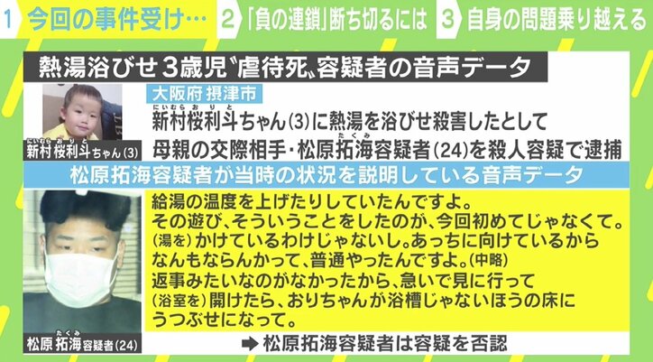 3歳児虐待死 熱湯浴びせた容疑者の音声データ公開 不良牧師 が語る 虐待と心の傷 国内 Abema Times