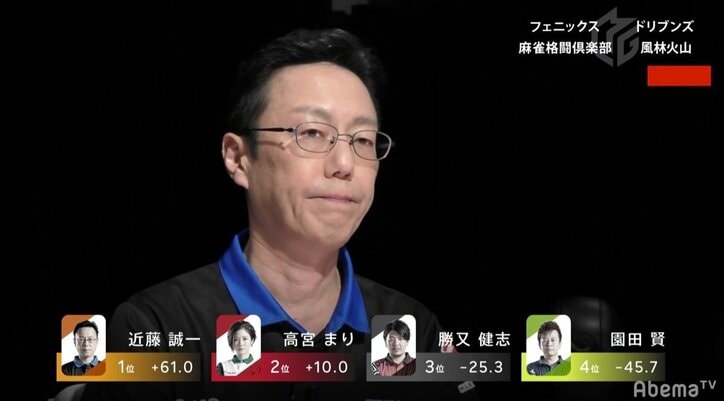 “夢芝居”はまだ途中 近藤誠一の快勝でチーム4連勝＆2位浮上「優勝目指します」／麻雀・Mリーグ