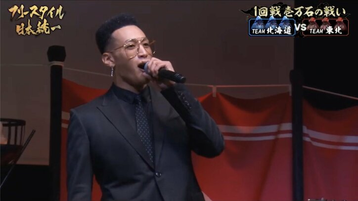 全国のラッパーたちが天下統一を目指すラップバトル番組『フリースタイル日本統一』DARKが杏地・脱走・松島諒にストレート勝ちをきめ、“チーム東北”が圧勝！