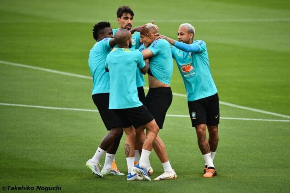 ブラジル代表、日本で初練習は約2時間 ネイマールら主力組は守備の確認徹底