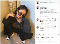 池田美優の“治安悪めな”コーディネートに「かっこいい」「ヤンキー座り似合いすぎ！」とファン絶賛