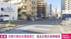 刃物で刺され男性死亡 逃走の男の身柄確保