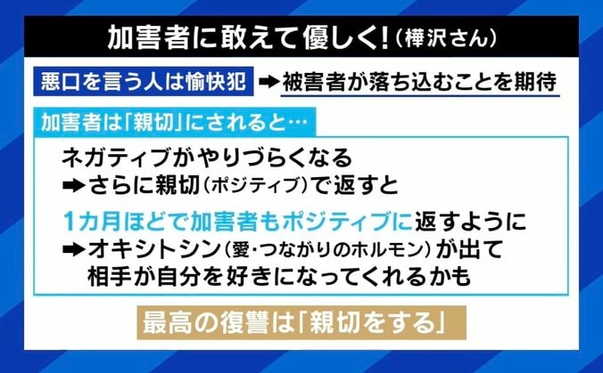 「加害者にあえて優しく」？