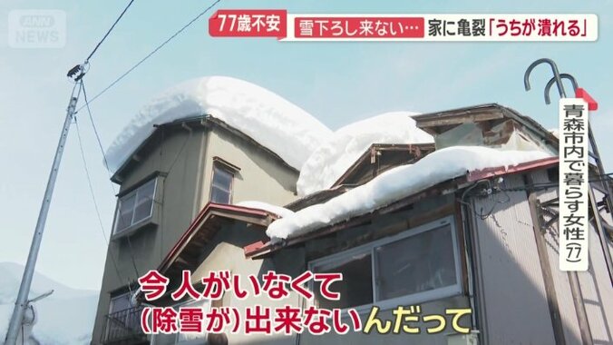 「人がいなくて（除雪が）できない」