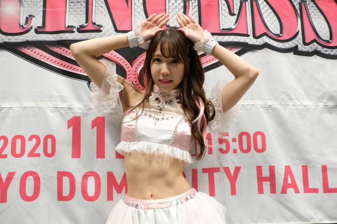 「相手をビックリさせてダメージを」東京女子プロレス王座挑戦の瑞希、SNSで話題の新技「渦飴」開発秘話を激白 1枚目