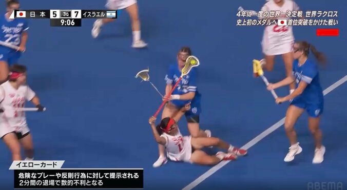 「初めてみた」世界ラクロス女子、日本代表戦で異例の3人退場劇「そんなことある？」ファンも騒然 2枚目