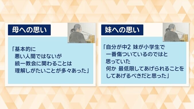 母、妹への思い