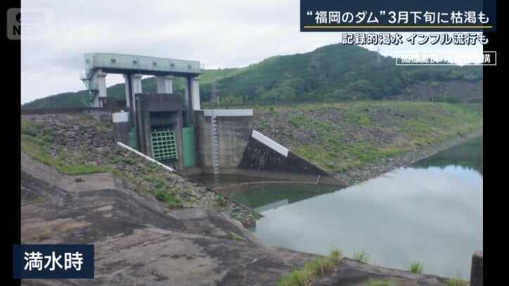 主要な水源の1つとなっている寺内ダム