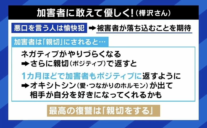 「加害者にあえて優しく」？