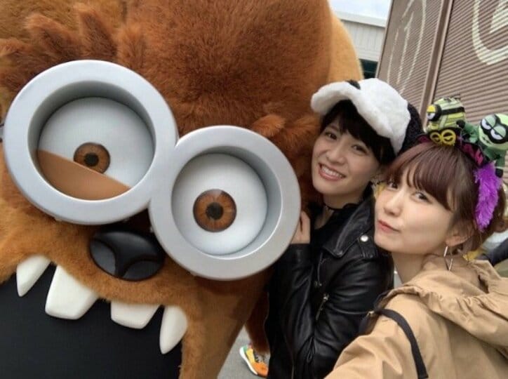あいのり・桃、PerfumeらとUSJへ「のっちと桃ちゃん並んでそっくり!!」「のっちかわいいー!!!」の声
