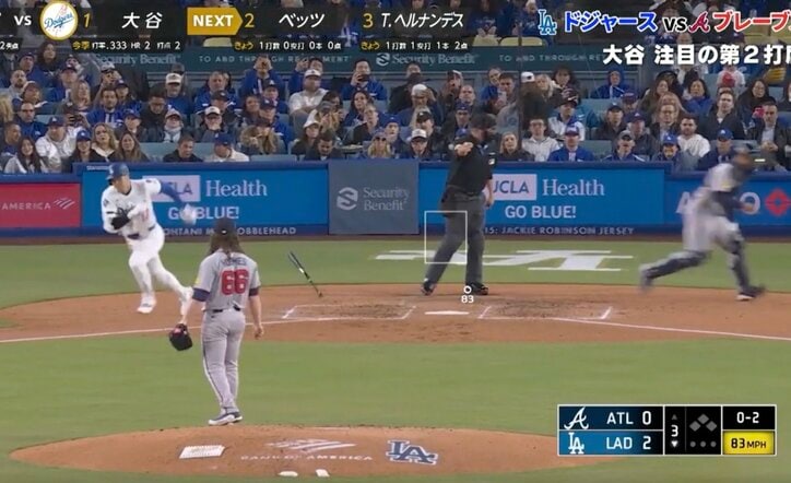 【写真・画像】え、行くの…！？ 大谷翔平、まさかの“神走塁”「すげええ！」 “抜け目ない”爆走ランニングに騒然「スタート切るのスゴい」　1枚目