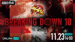 全試合結果・速報中 Breaking Down10（ブレイキングダウン10）