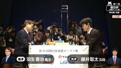 注目の初対決！　羽生竜王と藤井五段が公式戦で初対局中　正午前後に決着見込み