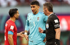 イングランド戦顔面負傷のイラン守護神ベイランヴァンドが練習復帰