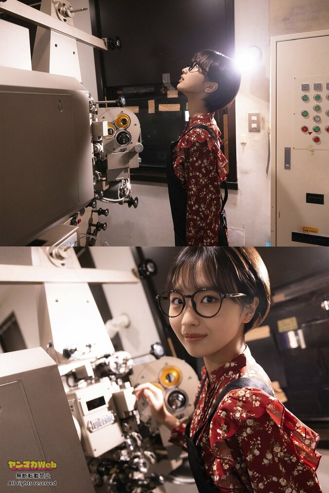 モー娘。弓桁朱琴を“映画館で働いたら!?”テーマに撮り下ろし ヤンマガWeb「週刊！ハロプロ写真館」 2枚目