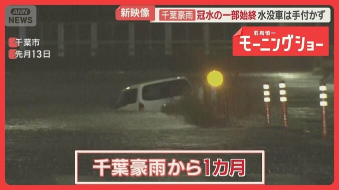 千葉豪雨から1カ月経過も復旧進まず　被害額300万円…廃車もレッカー手配つかず 1枚目