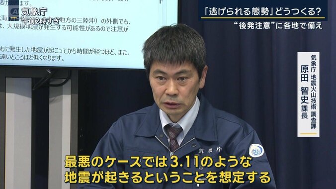気象庁　地震火山技術調査課　原田智史課長