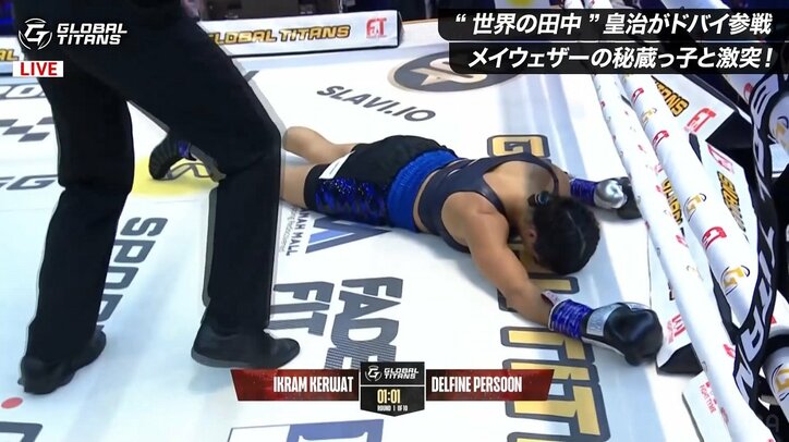 女子ボクシング、テンプル打ち抜かれ瞬間機能停止 衝撃KOが一転、無効試合の波乱 リング上で酸素吸入の応急処置も