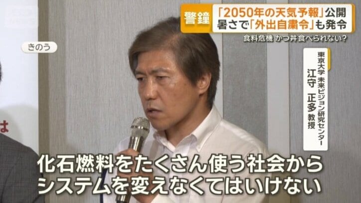 東京大学　未来ビジョン研究センター　江守正多教授