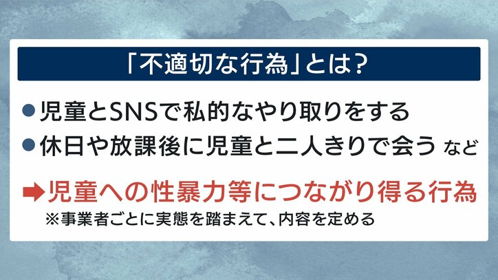 「不適切な行為」とは