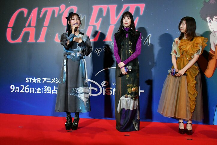 [照片/图片] 配音演员们对原作者北条司先生的惊喜礼物感动不已！动画《猫眼三姐妹》上映前1、2集试映活动举行   3