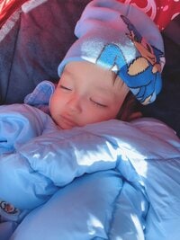 アレクサンダー『笑 カゲトラのおさがり❤️ニット帽とダウン❤️使ってます』