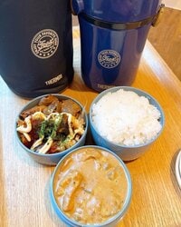 みきママ『寝坊したので前日の晩ごはんまんま弁当です!!』