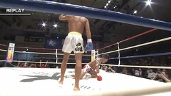 残り0秒、“劇的”KOに場内騒然！ 「まるでブザー・ビート」驚きの声