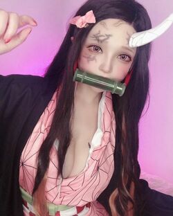 コスプレイヤー・千夜未来が「鬼滅の刃」禰豆子に変身！“鬼化”の再現度に「素晴らしい」と称賛の声