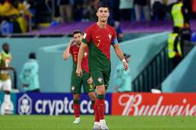 【W杯】「心臓が止まりかけた」　C・ロナウド、失点危機の“茫然自失リアクション”に海外注目