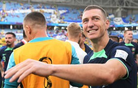 「泣いてしまいそうだ」初ゴールでオーストラリアを勝利に導いたJ2岡山のFWデューク、ゴール後の「J」パフォーマンスを語る