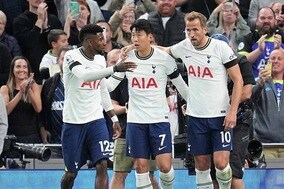 「待ちに待った大爆発！」ソン・フンミンが炸裂させた“衝撃13分間ハット”に韓国はお祭り騒ぎ！「英雄の帰還だ」