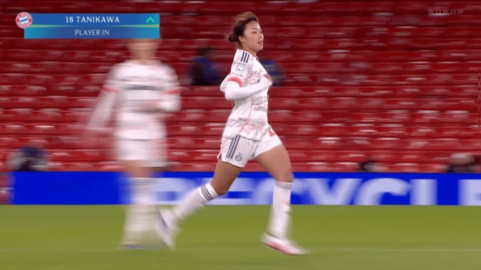 59分から出場して圧巻の活躍を見せた谷川萌々子