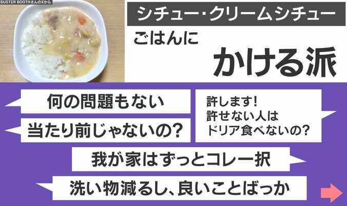シチュー論争「かける派」の声