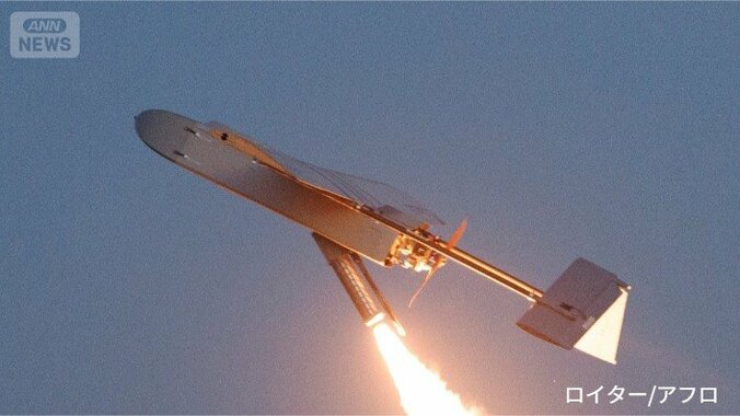 発射されたウクライナの長距離ドローン「FP-1」