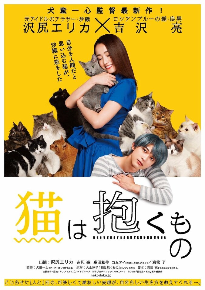 沢尻エリカがアイドルスマイルを披露　映画『猫は抱くもの』特報映像解禁 1枚目