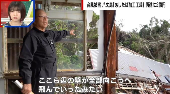【写真・画像】台風で工場壊滅…「建物老朽化で保険入れず」“あしたば加工工場”復活へ「甘えるわけではないが…支援が必要」 八丈島　1枚目